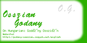 osszian godany business card